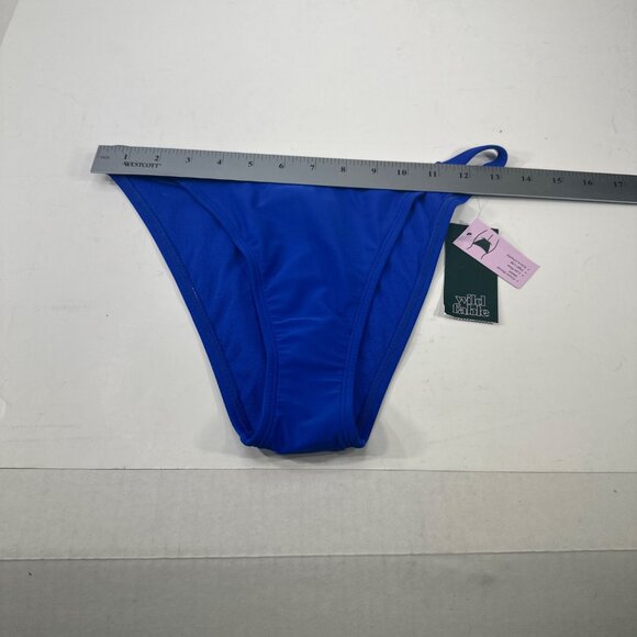Wild Fable Women's Size Small 4-6 Swim Bottom Bikini Hi Leg Blue New With Tags - Picture 7 of 9